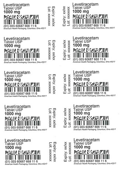 1000 mg Levetiracetam Tablet Blister (1000 mg Blister)